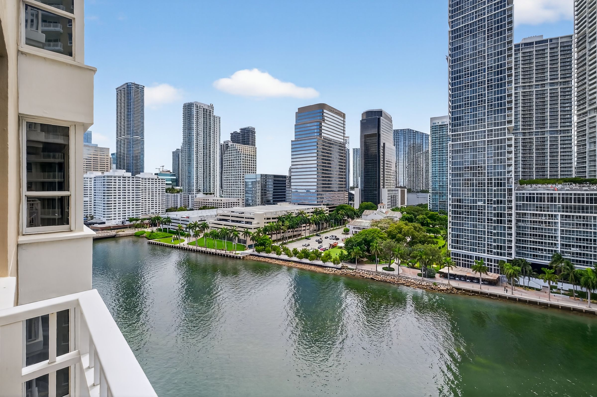 Downtown Brickell towers from the balcony